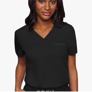 Med Couture Touch Tuck In Chest Pocket Top